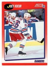 Joey Kocur - New York Rangers (Hockey Card) 1991-92 Score Canadian # 92 - Mint