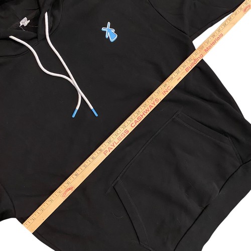 Dutch Bros Coffee Hoodie Pullover Graphic Logo Black Fleece Sweatshirt Large - Picture 14 of 15