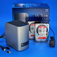 WD My Book Duo 12TB (2x6TB) Desktop RAID External Hard Drive w/Box, MINT