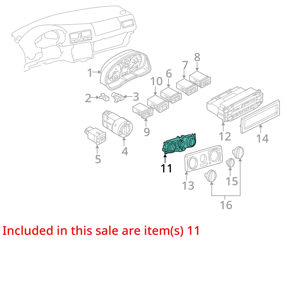 Volkswagen Passat 1998-2005 aire acondicionado calefacción climatización 1j0 820 045 F JUECT Foto 3 de 4