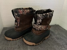 Ozark Trail Winter Boots Mossy Oak Camouflage Hunting Kids Size 8