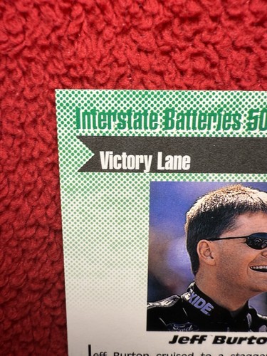 Vintage 1998 Jeff Burton Maxx Upper Deck Nascar Auto Trading Card 026 - Picture 9 of 12