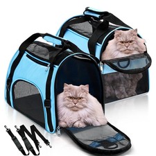 Cat Bags Portable Dog Carrier Bag Mesh Breathable Foldable Cats Carrier Bag