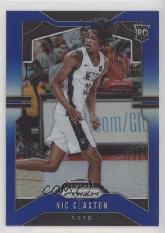 2019-20 Panini Prizm Blue 2/199 Nic Claxton Nicolas #292 Rookie RC 14cm