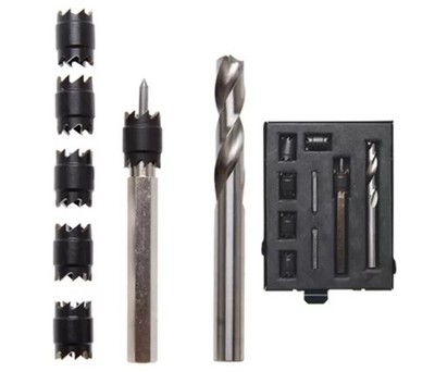 BGS - 10 Pcs Spot Weld Drill Set 9.5 mm (5 Spare Crowns) - Pro Range - 1632