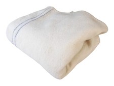 British Army Wool Blanket Cream Camping Winter Picnic 2m x 1.3m Sleeping