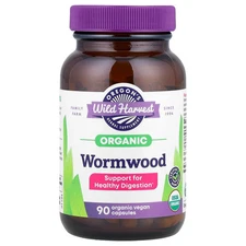 Organic Wormwood, 90 Organic Vegan Capsules (260 mg per Capsule)