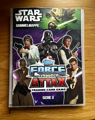 Topps Star Wars Force Attax Serie 2 Mappe Deutsch, Vollständig 240 Karten