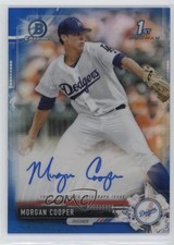 2017 Bowman Draft Chrome Pick Blue Refractor /150 Morgan Cooper #CDA-MC Auto 2f9