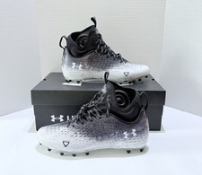 Under Armour Spotlight Lux MC 2.0 Football Cleats Black White 3025082-001 Sz 10