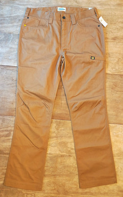 CAT Caterpillar Rigid Twill Utility Pants 34x32 NWT Straight Leg Bronze Durable