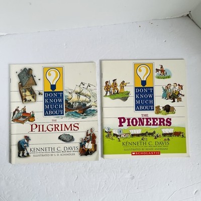 Dont Know Much About Pilgrims Pioneers Kenneth Davis History Book Lot 2 Paper