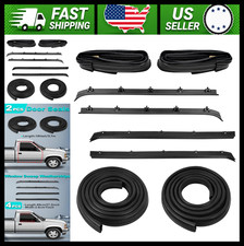 Door Seal Window Run Channel Sweep Felt Weatherstrip Kit For Chevy Truckssuvs