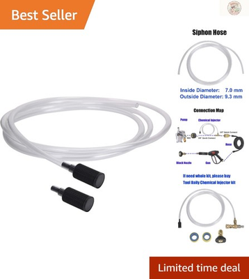 #ad #ad Clear 10 Foot Pressure Washer Siphon Hose and Filter Set for Effortless Cleaning $17.99