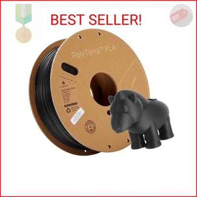Polymaker Matte PLA Filament Charcoal Black 1.75mm 1kg 3D Printing Filament, Pol