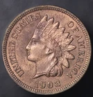 1908 INDIAN CENT | FRESH FROM AN OLD COLLECTION | LOT BB-816