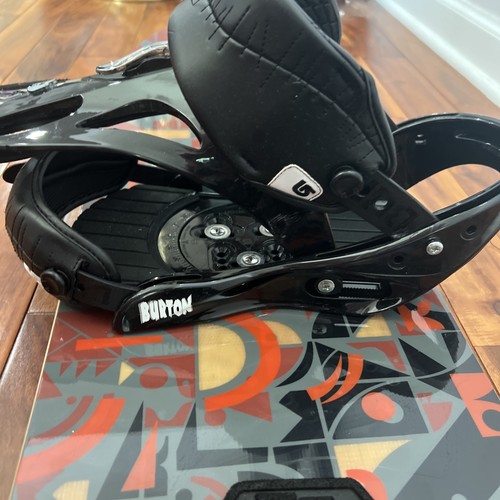 Burton KING Snowboard 158cm W Burton custom skull Bindings Used - Picture 13 of 15