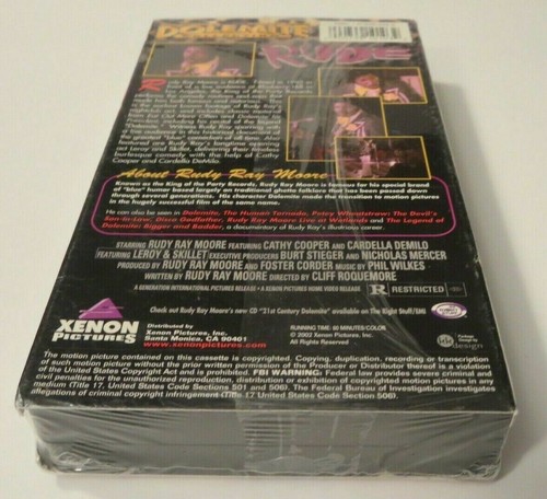 RUDE Dolemite Collection VHS video tape SEALED seal movie ripped seal sticker - Foto 5 di 11