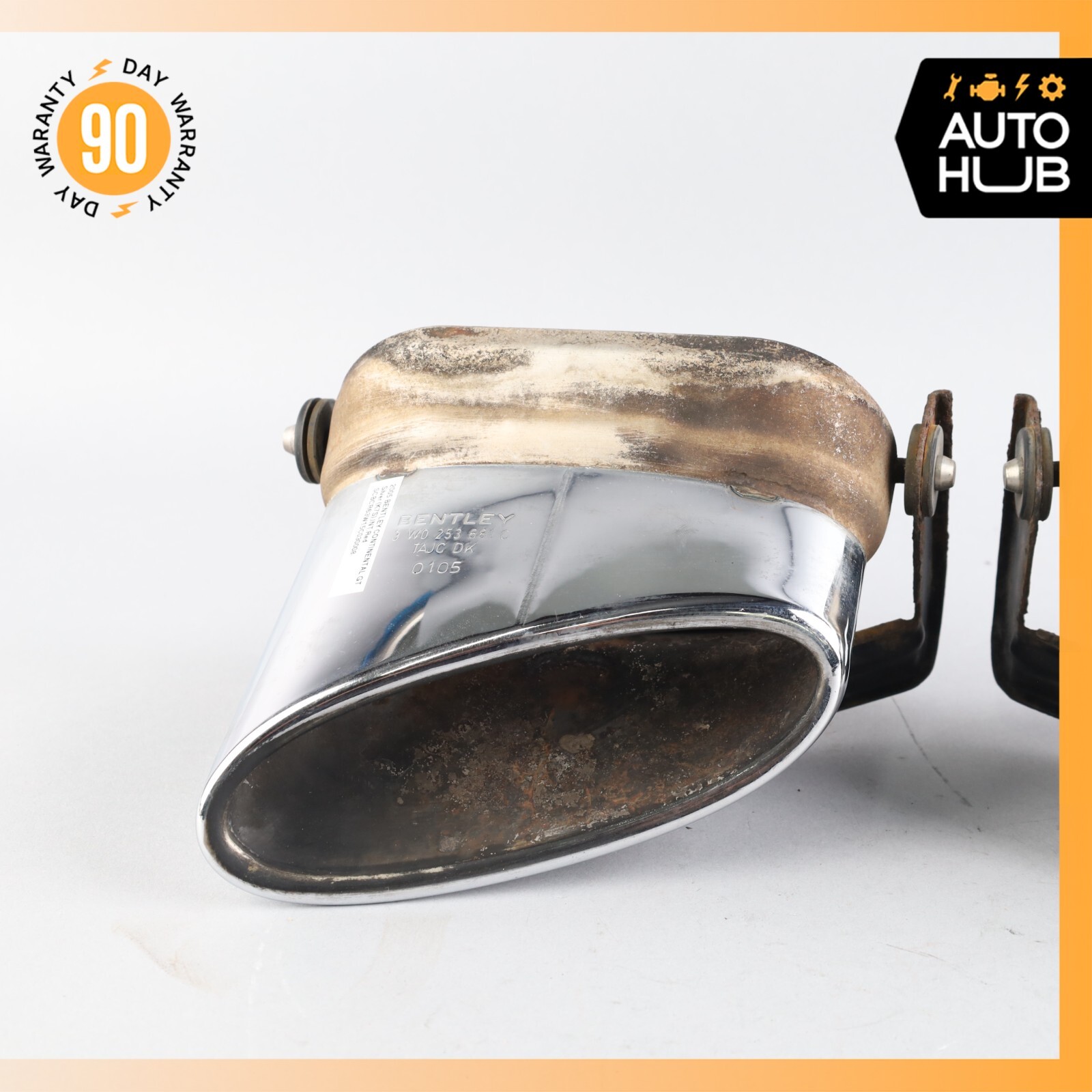 Bentley Continental GT GTC Exhaust Muffler Tips Left and Right Set OEM 73k