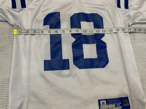 PEYTON MANNING Colts Jersey #18 YOUTH M Medium 10-12 REEBOK - Picture 7 of 9