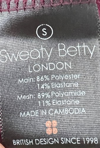 Sweaty Betty Jacket Women's Size Small Purple Full Zip Laverne Track Running - Picture 13 of 14