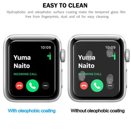 For Apple Watch Series 7 8 9 45mm/41mm Tempered Glass Screen Protector+Soft Case - Picture 6 of 9