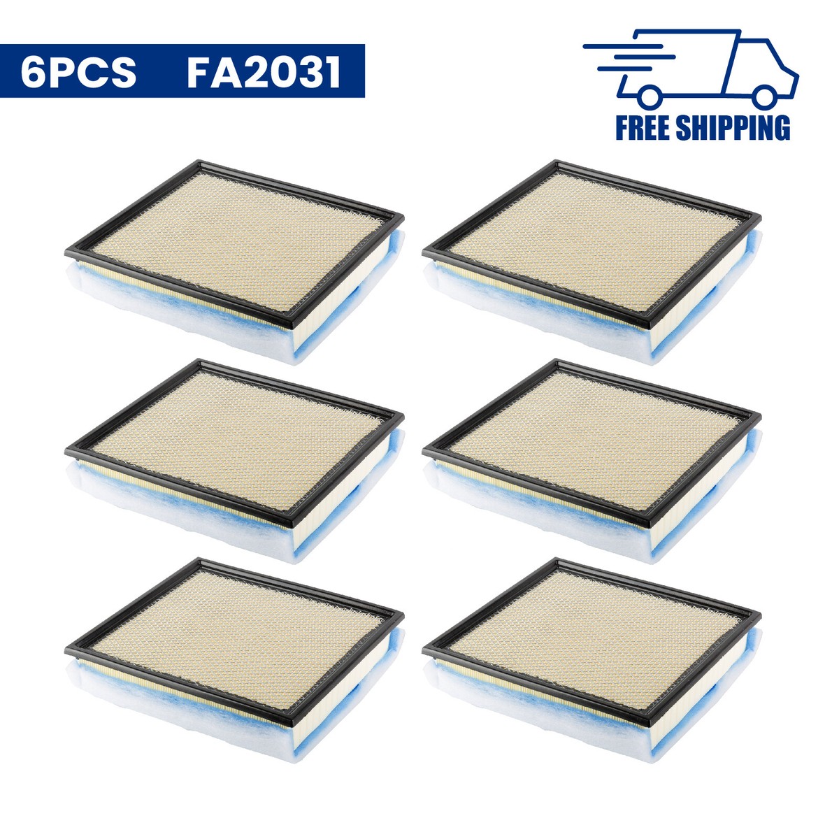 Aazon.co: 4PCS FA2031 Air Filter fits for FORD F250 F350 F450 F550 SUPER DUTY 2020-2022 V8 6