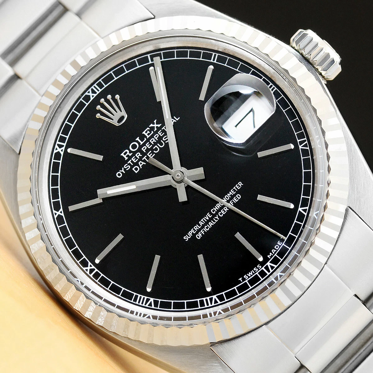 Rolex esfera negra new arrivals