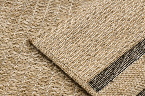 Modern structural sisal Designer Rug SPARK Lines beige / black Best Quality - Picture 10 of 10