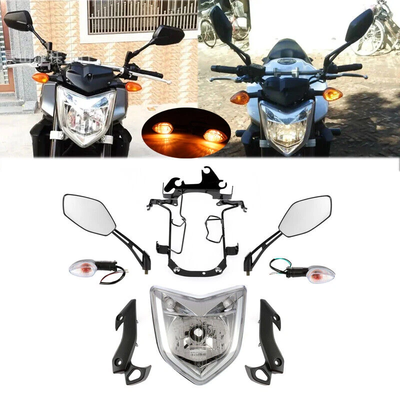 Fit For Yamaha FZ1N 2006-2015 Motorcycle Headlight Set Head Light Assembly Kit Foto 4 de 4