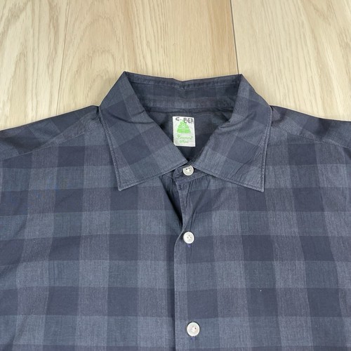 Finamore Napoli Plaid Button Up Shirt Men’s Size XL - Picture 3 of 13