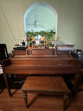 Lowrey Upright Piano Used Good Condition With Piano Bench
