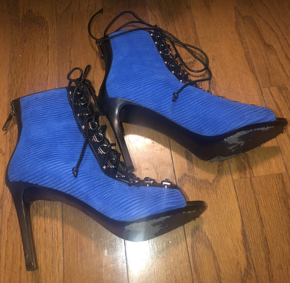 Botas BALMAIN Peep Toe Tacones - 8/39, ¡RARAS! Foto 3 de 4