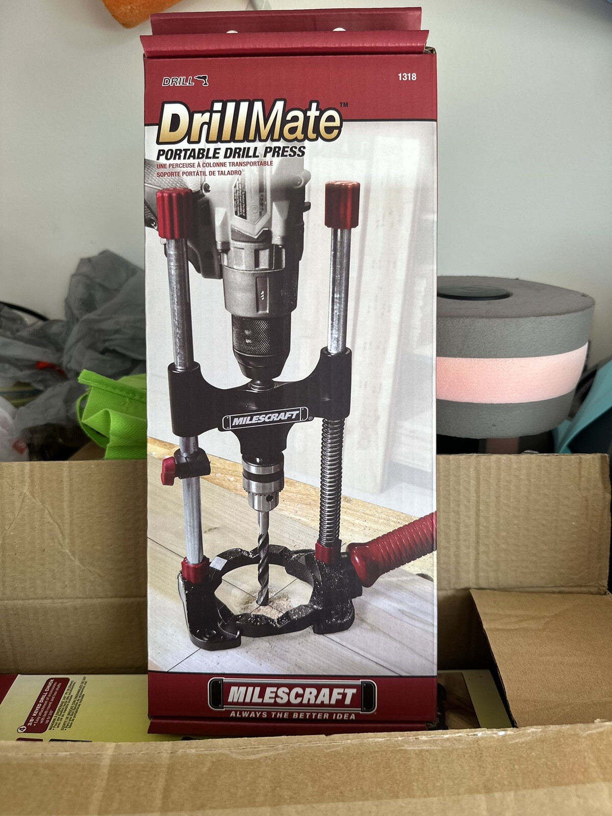 Milescraft 1318 DrillMate Portable Drill Guide Drill Guide Attachment