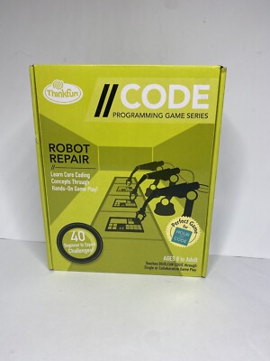 ThinkFun Code Programming Game Series: Robot Repair ~ 40 Challengers Ages 8+