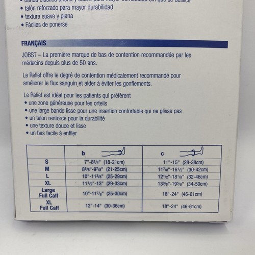 JOBST Relief 30-40 mmHg Compression Stockings, Knee High, Open Toe - Picture 6 of 7