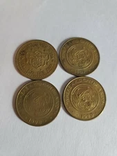 Lot of 4 Chuck E Cheese Arcade Coin Token 1991998 1999 & Showbiz Pizza Place