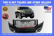 Fit 2015 - 2020 Gmc Yukon/xl Front Bumper Complete Assembly W/fog G1000975-b