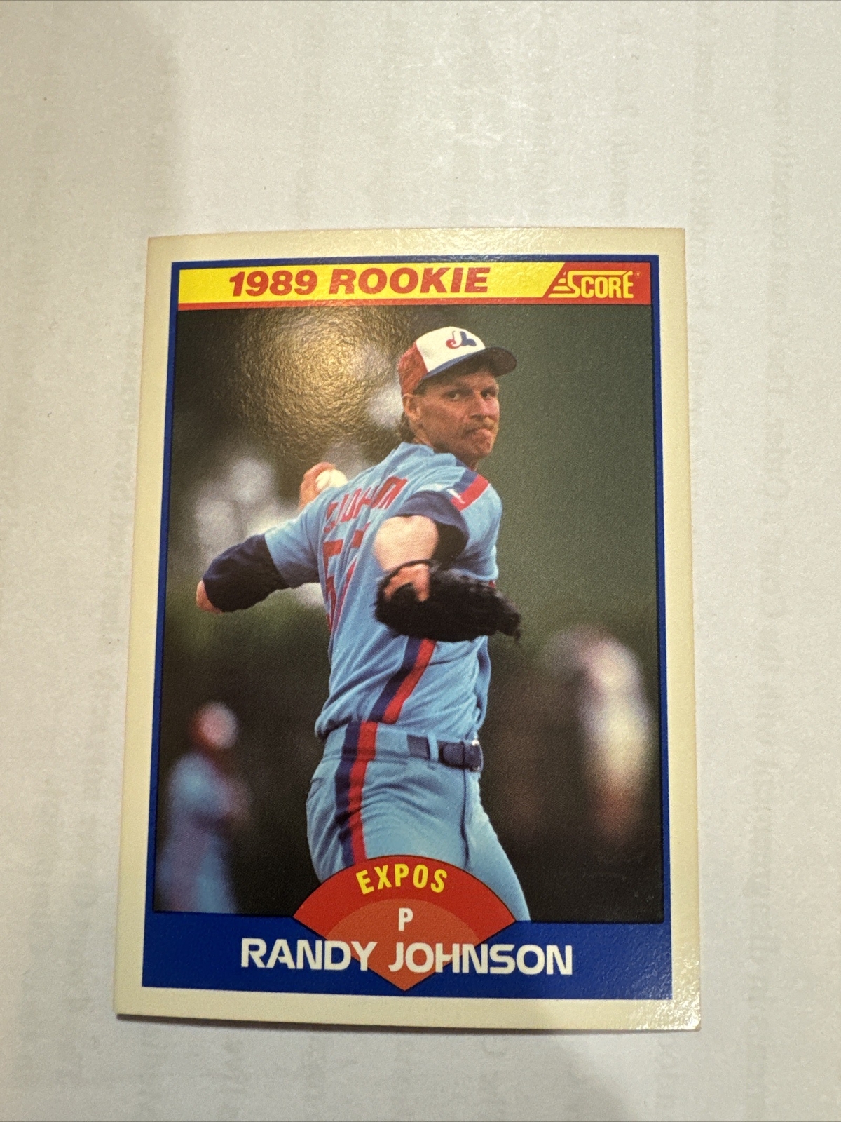 1989 Score - #645 Randy Johnson (RC) Expos HOF