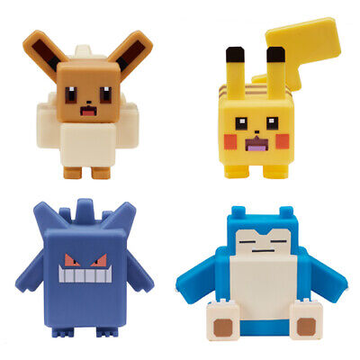 POKEMON QUEST 4 VINYL FIGURE - GENGAR, PIKACHU, EEVEE, SNORLAX