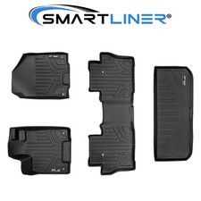 Smartliner Floor Mats 2 Rows And Cargo Liner Bundle For Pilot 2016-2021 Black Smartliner Floor Mats 2 Rows And Cargo Liner Bundle For Pilot 2016-2021 Black