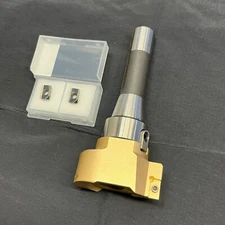 3” Flycutter w/ R8 Shank w/ PCD Tipped AP Inserts X2 Each 80mm For Aluminum