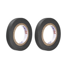 Insulating Tape 10mm x 14.5M x 0.15mm PVC Electrical Tape Black 2pcs
