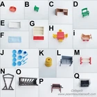 PLAYMOBIL VINTAGE 5326 DESK BBQ CRIB BUGGY DISHES BED TABLE/CHAIRS BASKET-CHOICE