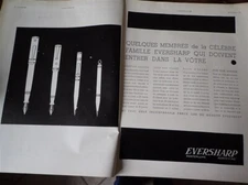 pen holder EVERSHARP + FRIGECO advertising paper ILLUSTRATION 1930 eb