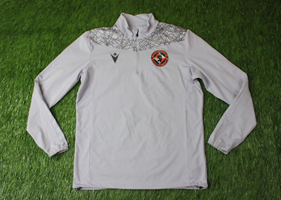 DUNDEE UNITED 2020/2021 FOOTBALL ZIP SWEATSHIRT TRAINING MACRON ORIGINAL SIZE L