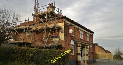 Foto 12x8 Fox & Hounds, Walkeringham Renovierung in Arbeit, alte Holzarbeiten um 2014
