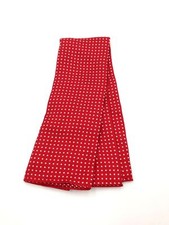  125 Tommy Hilfiger Men'S Red White Polka Dot Woven Silk Classic Pocket Square