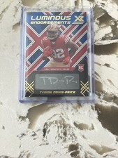 Tyrion Davis-Price 22/49  SSP 2022 Panini XR Luminous Endorsements RC AUTO -Blue