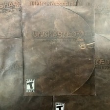 Uncharted 2 Among Thieves Black Label PS3 PlayStation 3 Instruction Manual Only